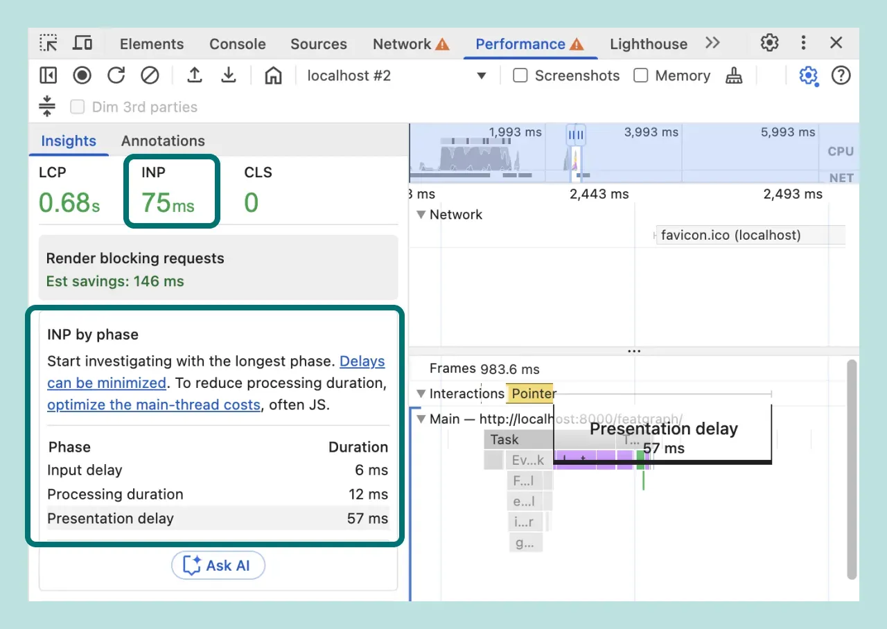 「Insights」のスクリーンショット